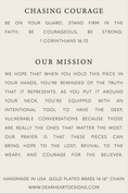 Load image into Gallery viewer, Chasing Courage | Christian Jewelry | Christian Gift