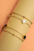 Load image into Gallery viewer, BRACELET, 18K STAINLESS STEEL TARNISH FREE CLOVER