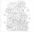Load image into Gallery viewer, Adult Coloring Book, Mushrooms