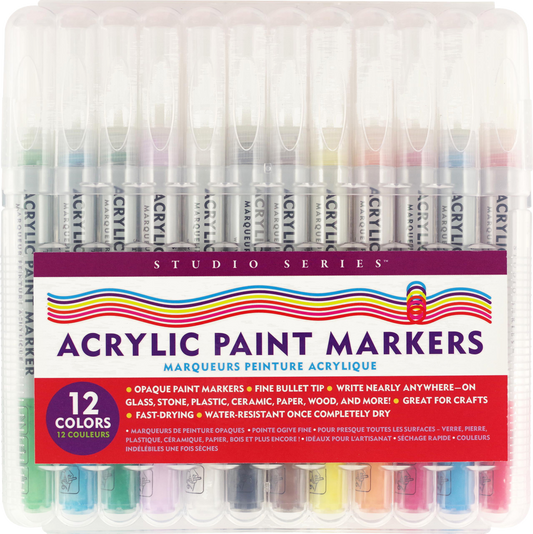 Acrylic Paint Markers (Set of 12)