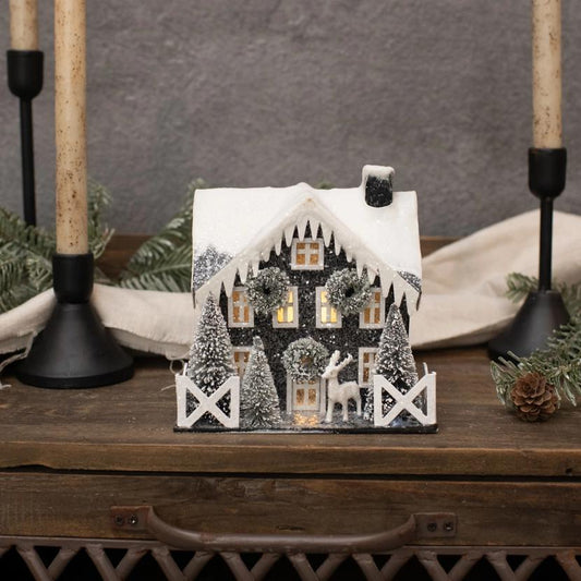 Lighted Christmas Craftsman House
