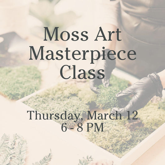 Moss Art Masterpiece Class