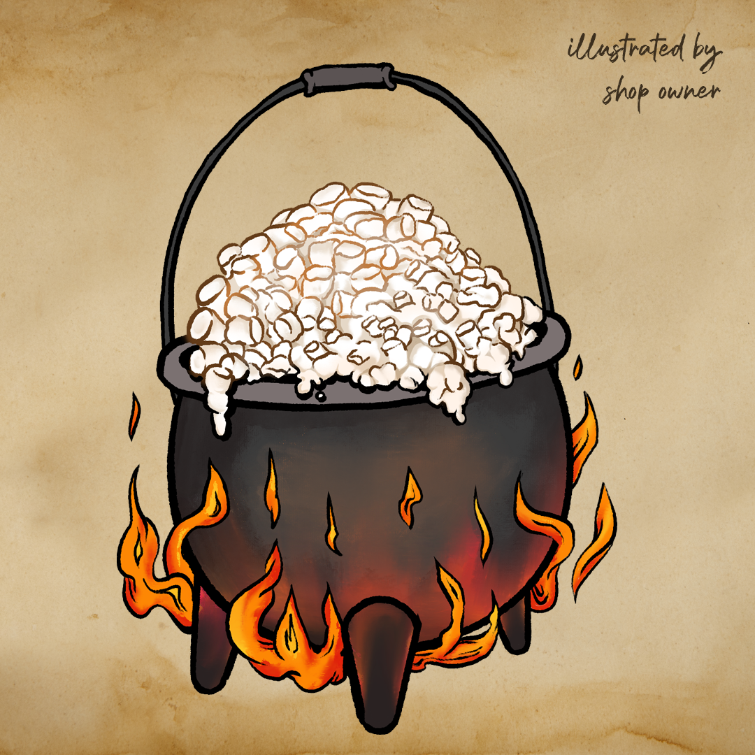 Candle, Marshmallow Cauldron