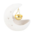 Load image into Gallery viewer, Oil Burner, White Crescent Moon

