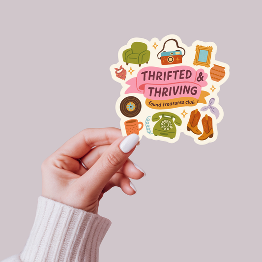 Sticker, Thrifted & Thriving