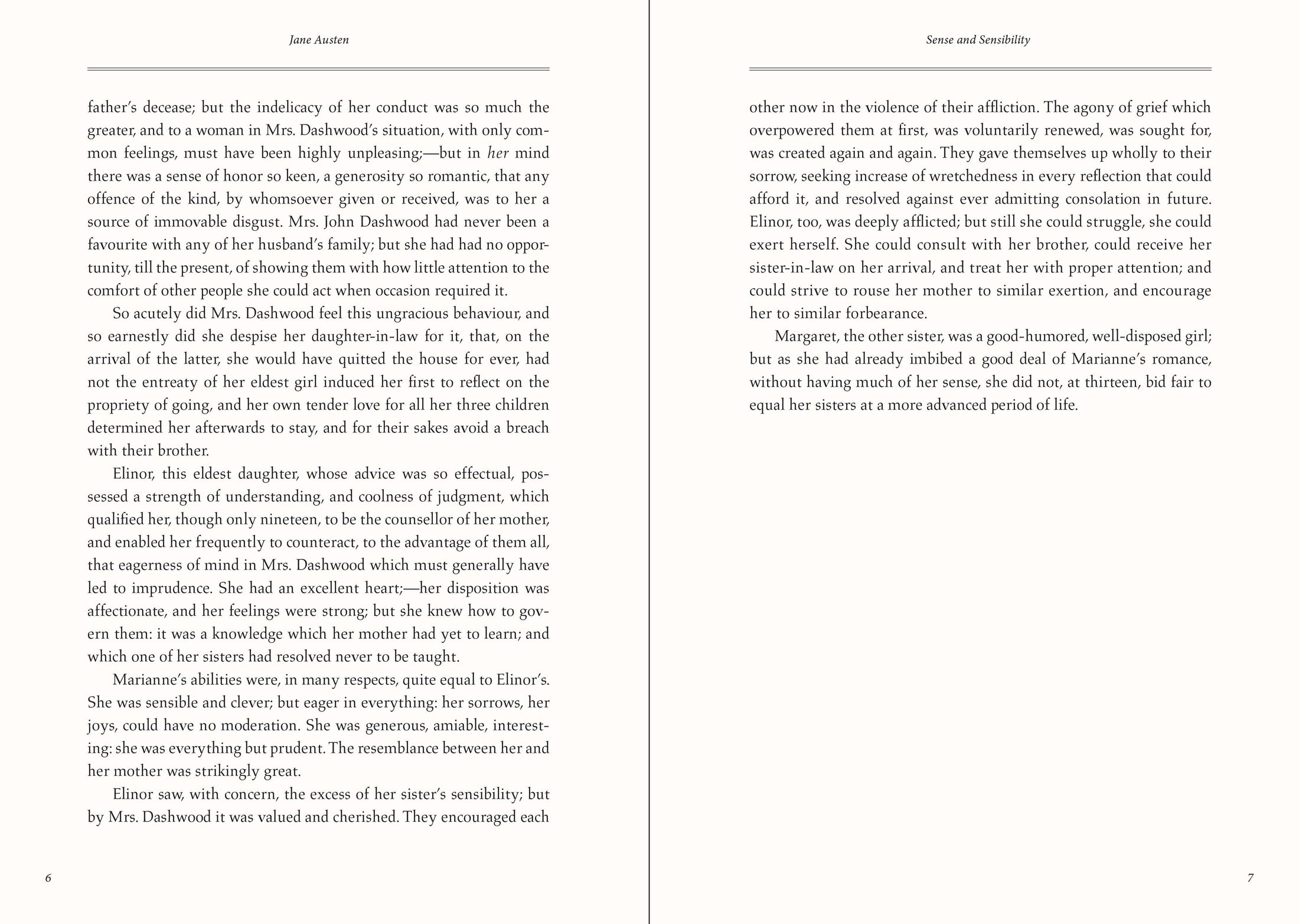 Keepsake Book, Sense and Sensibility