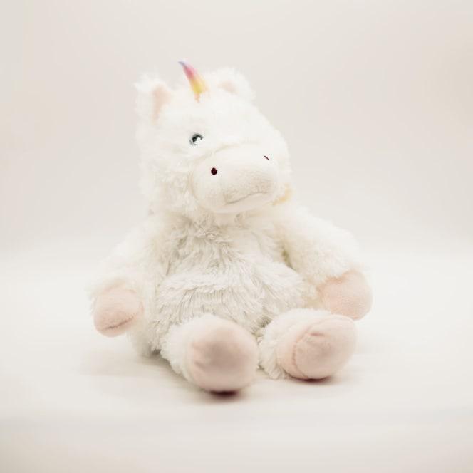 Junior Warmie, White Unicorn