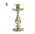 Load image into Gallery viewer, Northern European Style Glass Candle Holder - Pine Green
