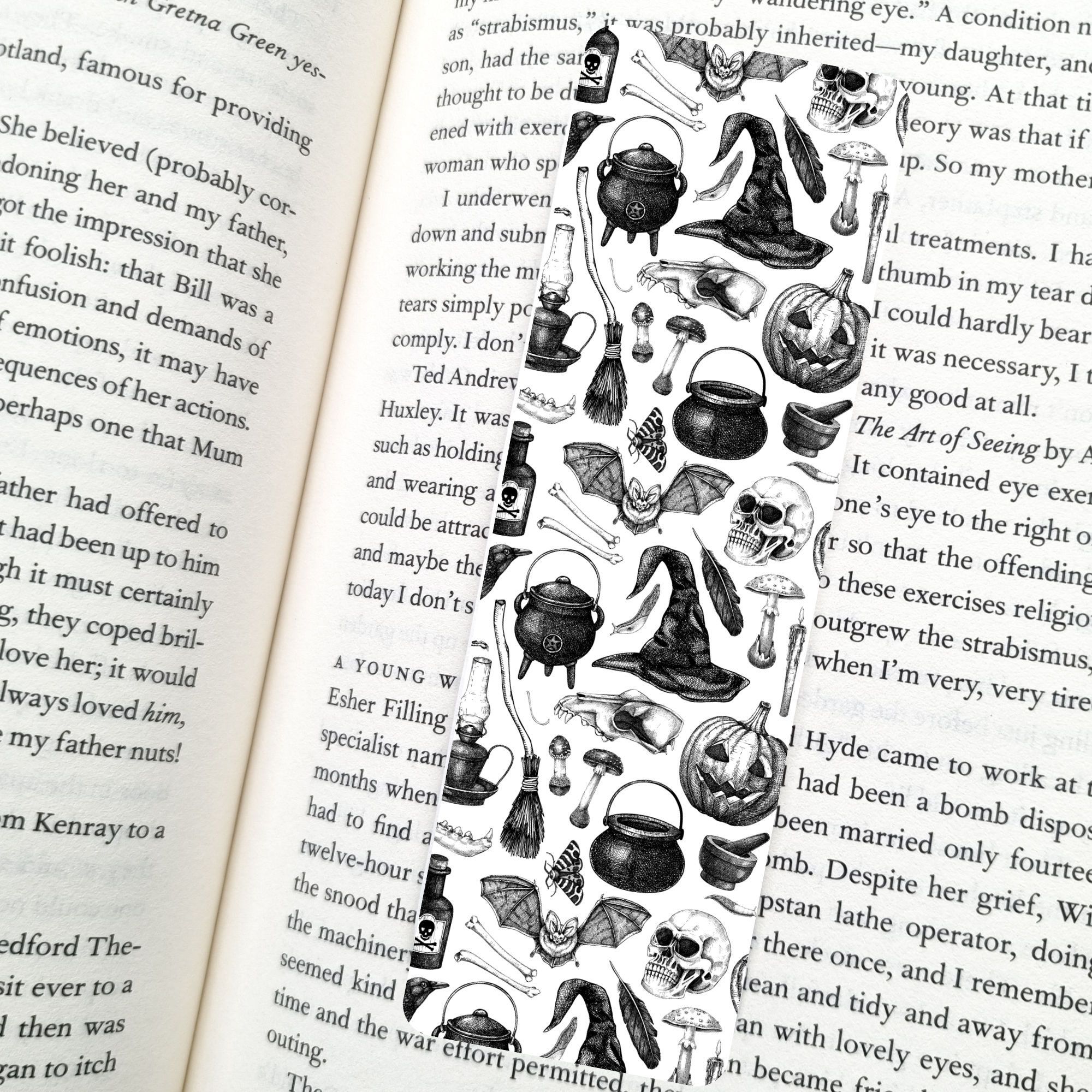 Halloween Apothecary | Soft Matte Laminated Bookmark  