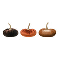Load image into Gallery viewer, Velvet Pumpkin w/ Resin Stem
