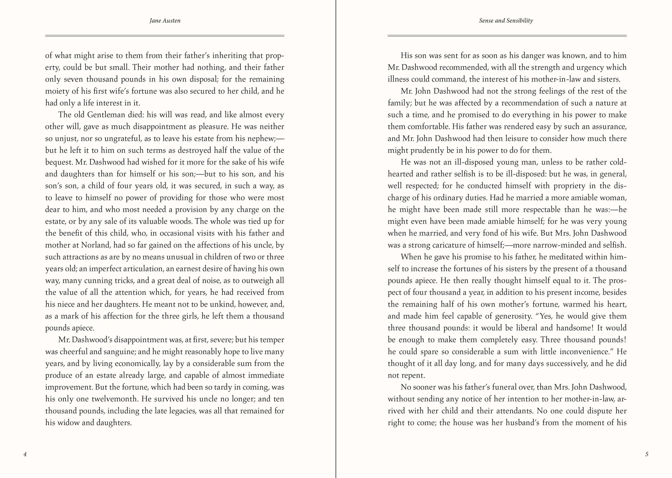 Keepsake Book, Sense and Sensibility