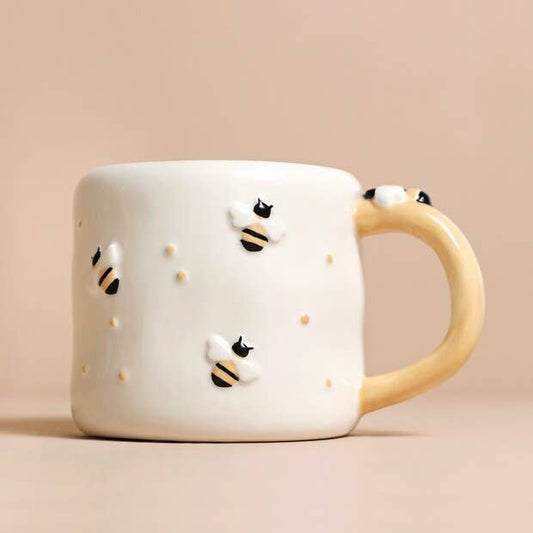Mug, Textured Bee