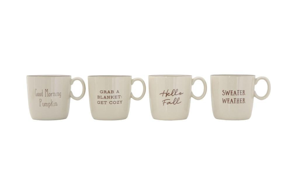 Stoneware Mug w/ Fall Saying