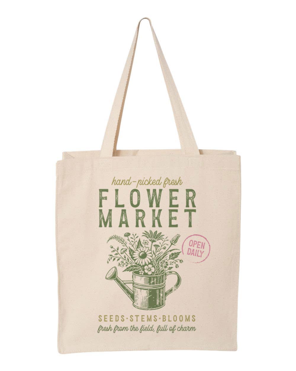 Tote Bag, Flower Market Everyday