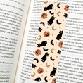 Load image into Gallery viewer, Vintage Black Cats Bookmark – Soft Matte Laminated  
