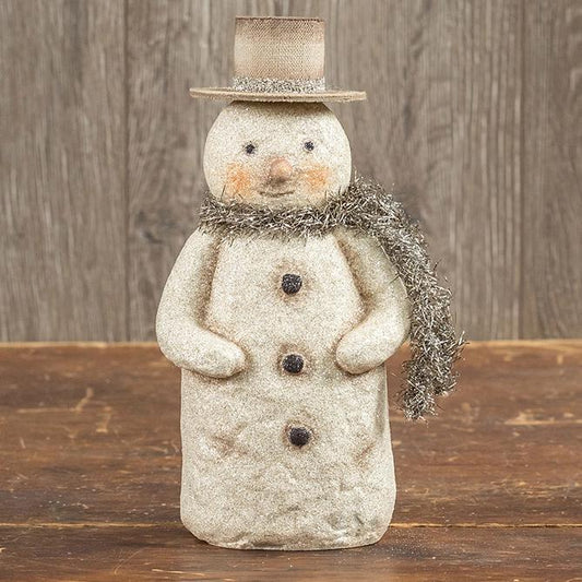 Flat Bottom Snowman with Scarf