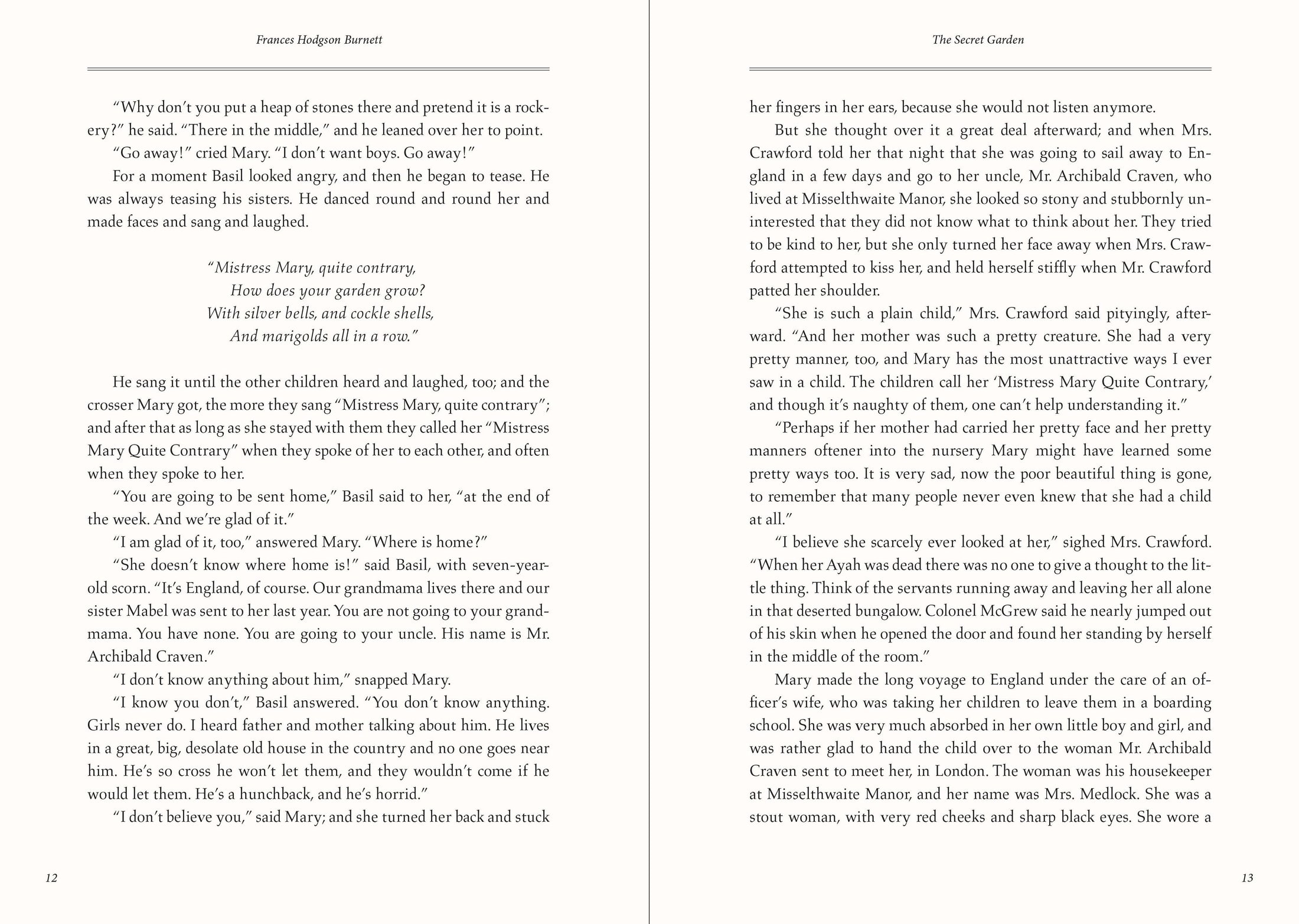 Keepsake Book, The Secret Garden