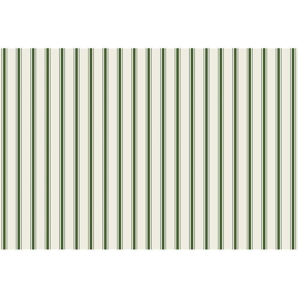 Placemat, Green Ribbon Stripe
