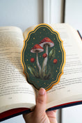 Load image into Gallery viewer, Vintage Mushroom Gold Foil Bookmark | Bookish Romantasy
