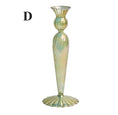 Load image into Gallery viewer, Northern European Style Glass Candle Holder - Pine Green

