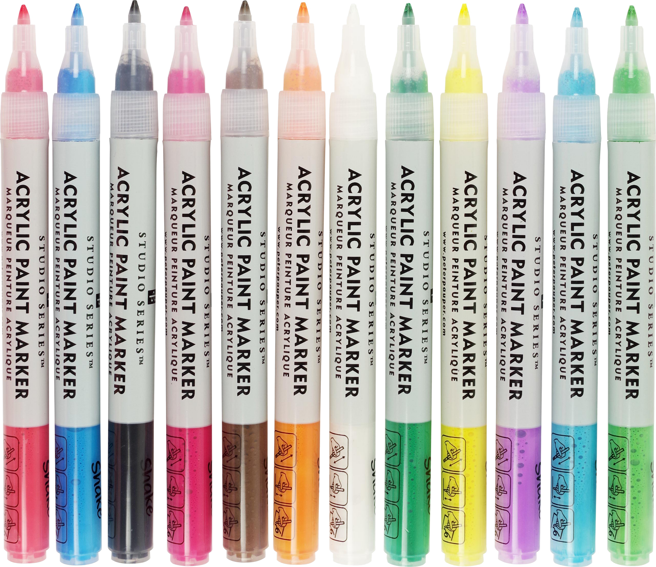 Acrylic Paint Markers (Set of 12)