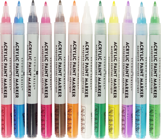 Acrylic Paint Markers (Set of 12)