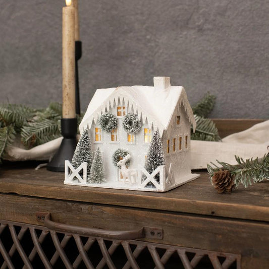 Lighted Christmas Craftsman House