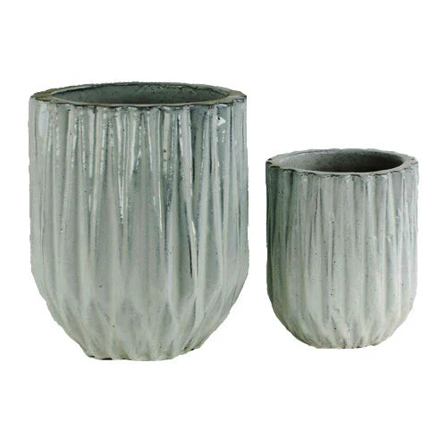Geo Planter, Oyster White