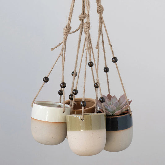 Hanging Planter w/ Beads