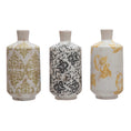 Load image into Gallery viewer, Terracotta Vase with Pattern, 7.5"
