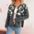 Load image into Gallery viewer, Cardigan, Women's Floral Embroidered
