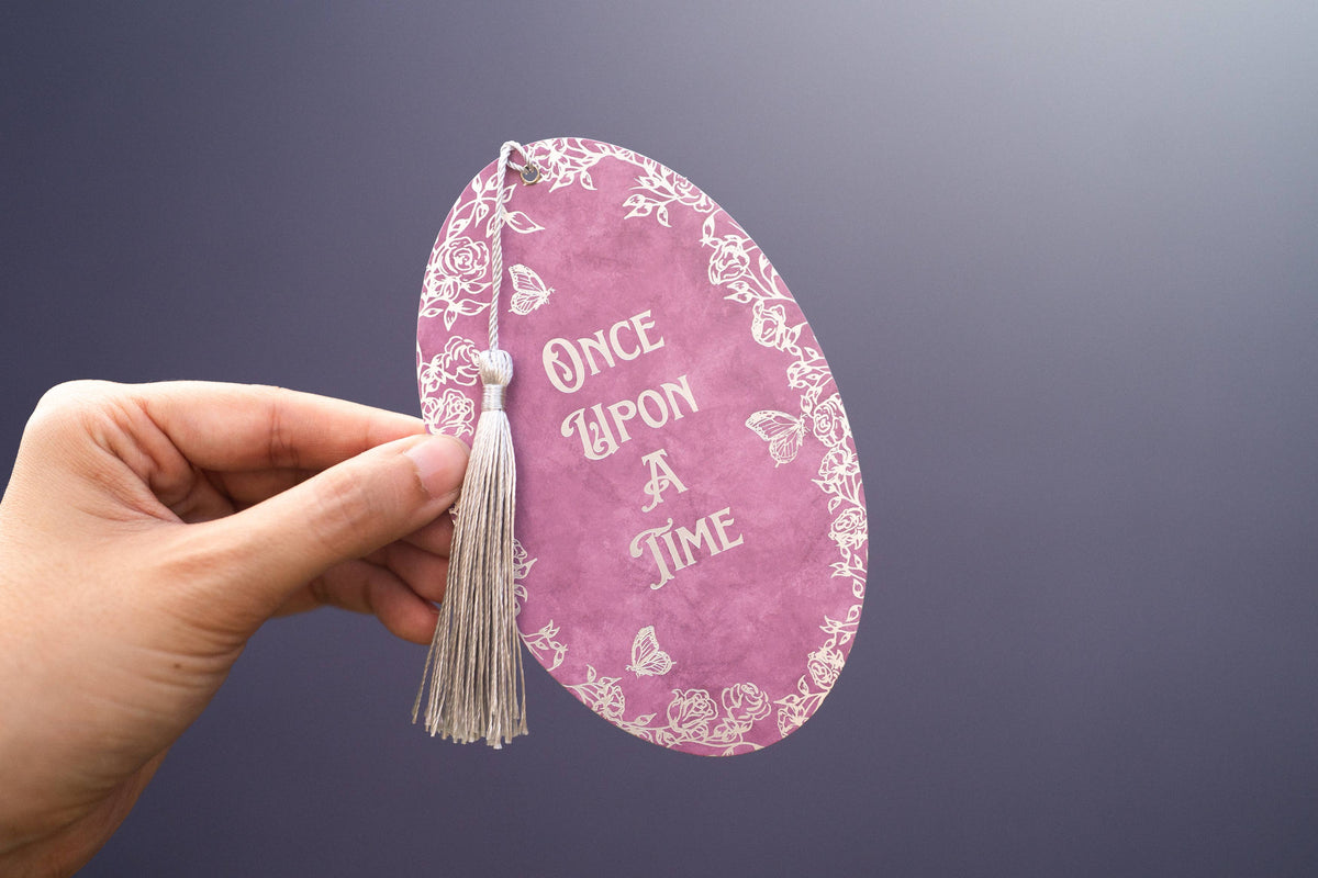 Once Upon a Time Silver Foil Bookmark | Bookish Romantasy