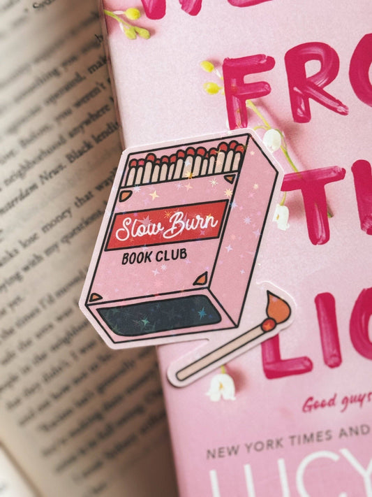 Slow Burn Book Club Sticker