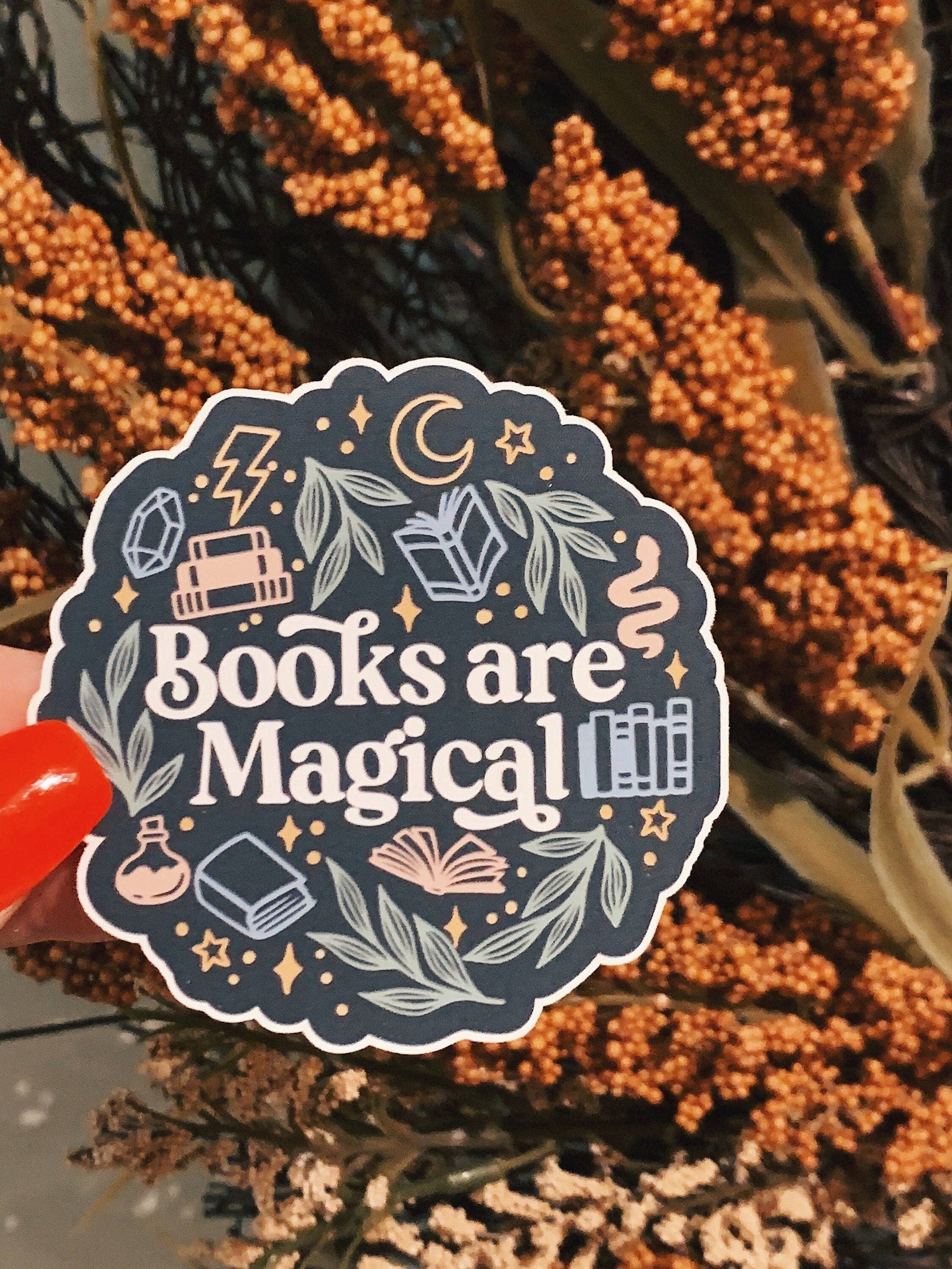 Sticker, Books are Magical
