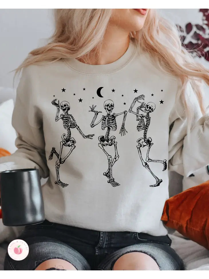 Sweatshirt, Dancing Skeletons Halloween