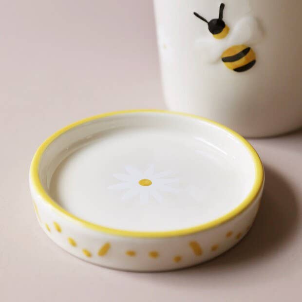 Planter, Small Bee Planter and Tray