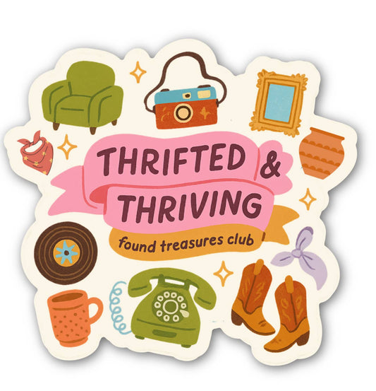 Sticker, Thrifted & Thriving