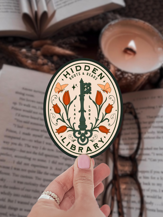 Sticker, Hidden Library