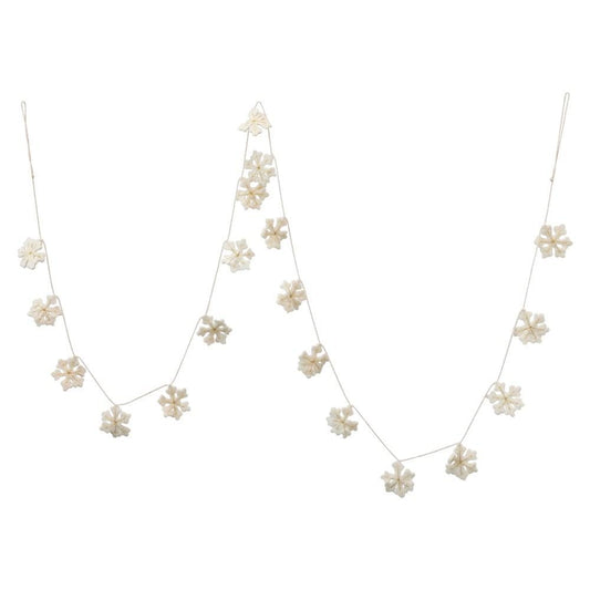Garland, Wool Felt Snowflake