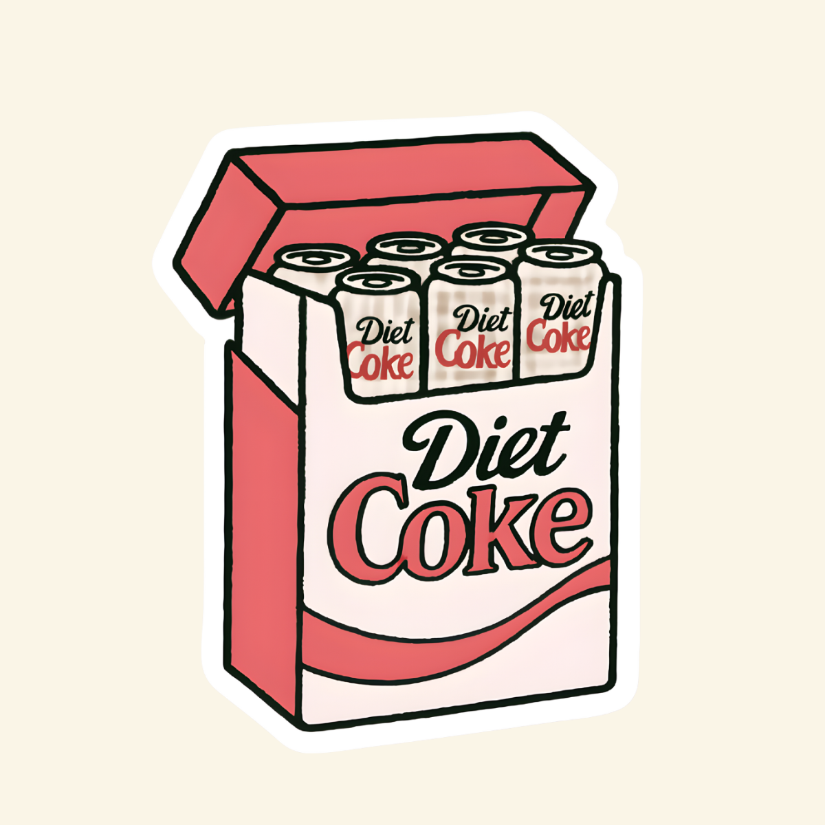 Sticker, Diet Coke Fridge Pack