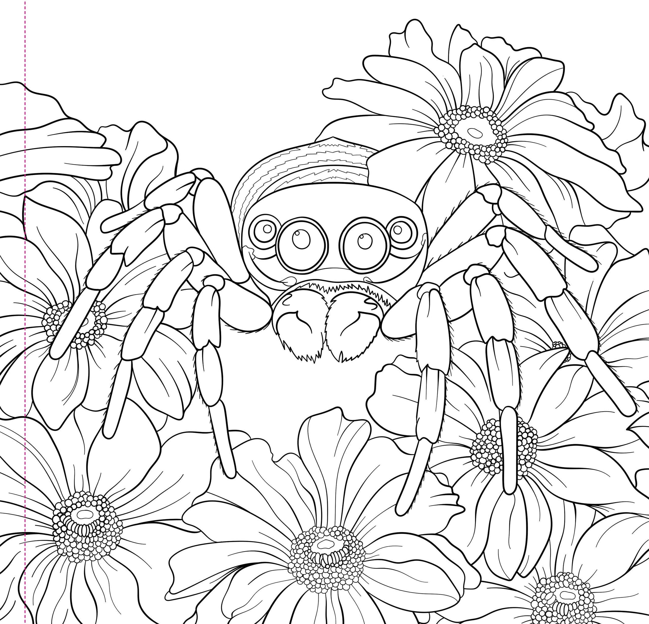 Adult Coloring Book, Goth Garden
