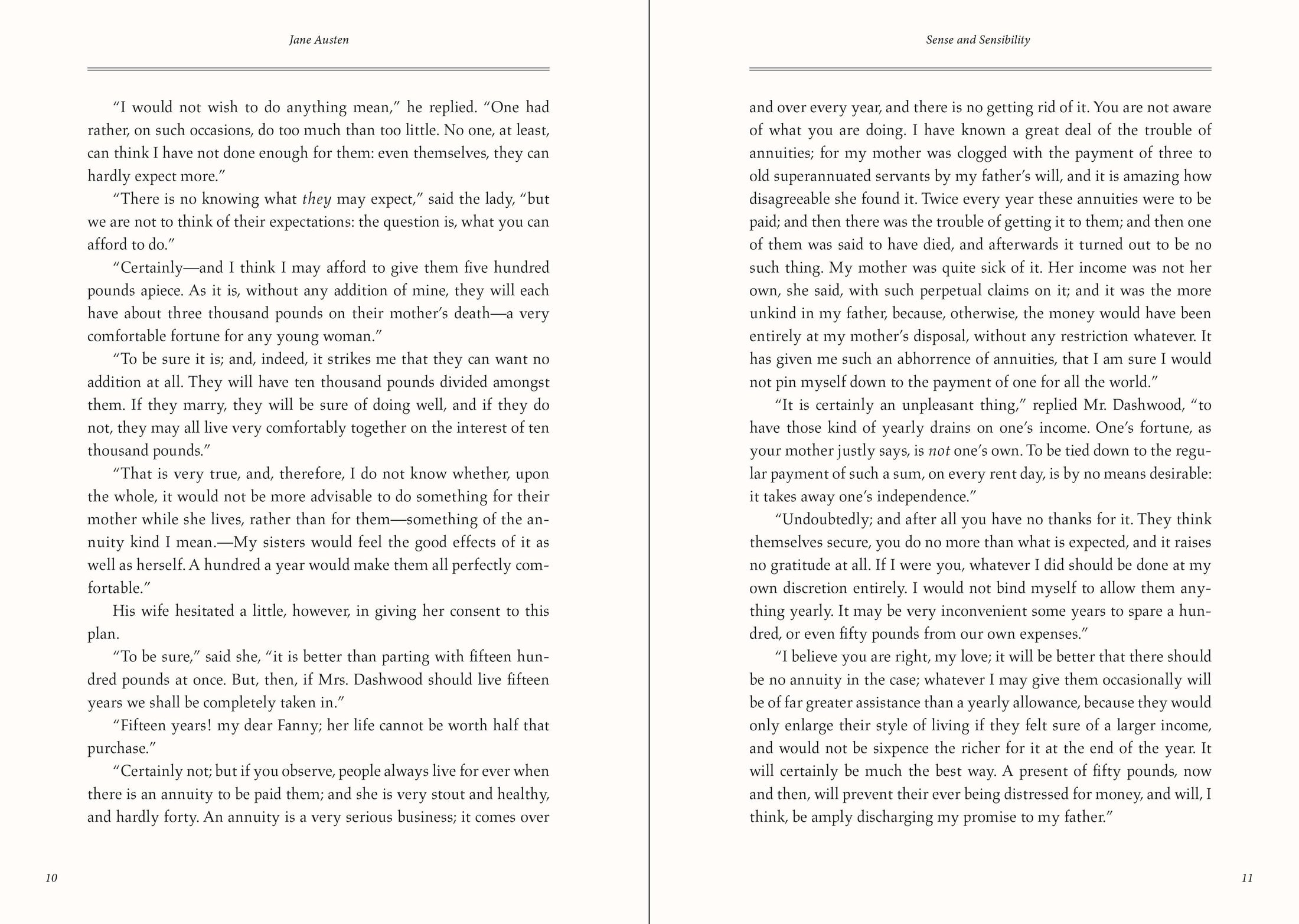 Keepsake Book, Sense and Sensibility