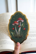 Load image into Gallery viewer, Vintage Mushroom Gold Foil Bookmark | Bookish Romantasy
