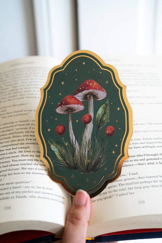 Bookmark, Vintage Mushroom