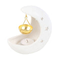 Load image into Gallery viewer, Oil Burner, White Crescent Moon
