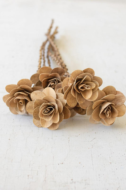 Faux, Wooden Decor Roses