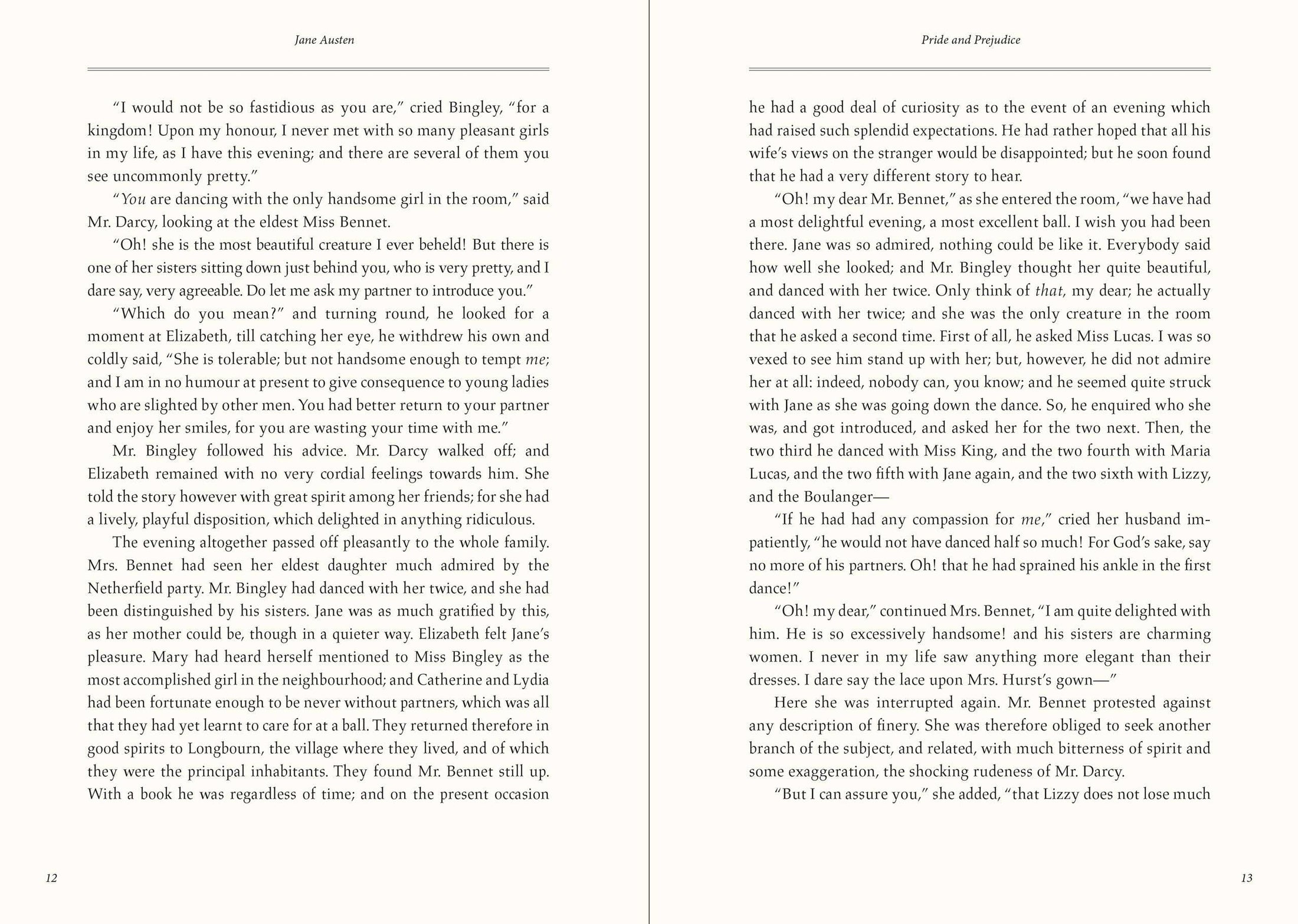 Keepsake Book, Pride and Prejudice