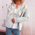 Load image into Gallery viewer, Cardigan, Women's Floral Embroidered

