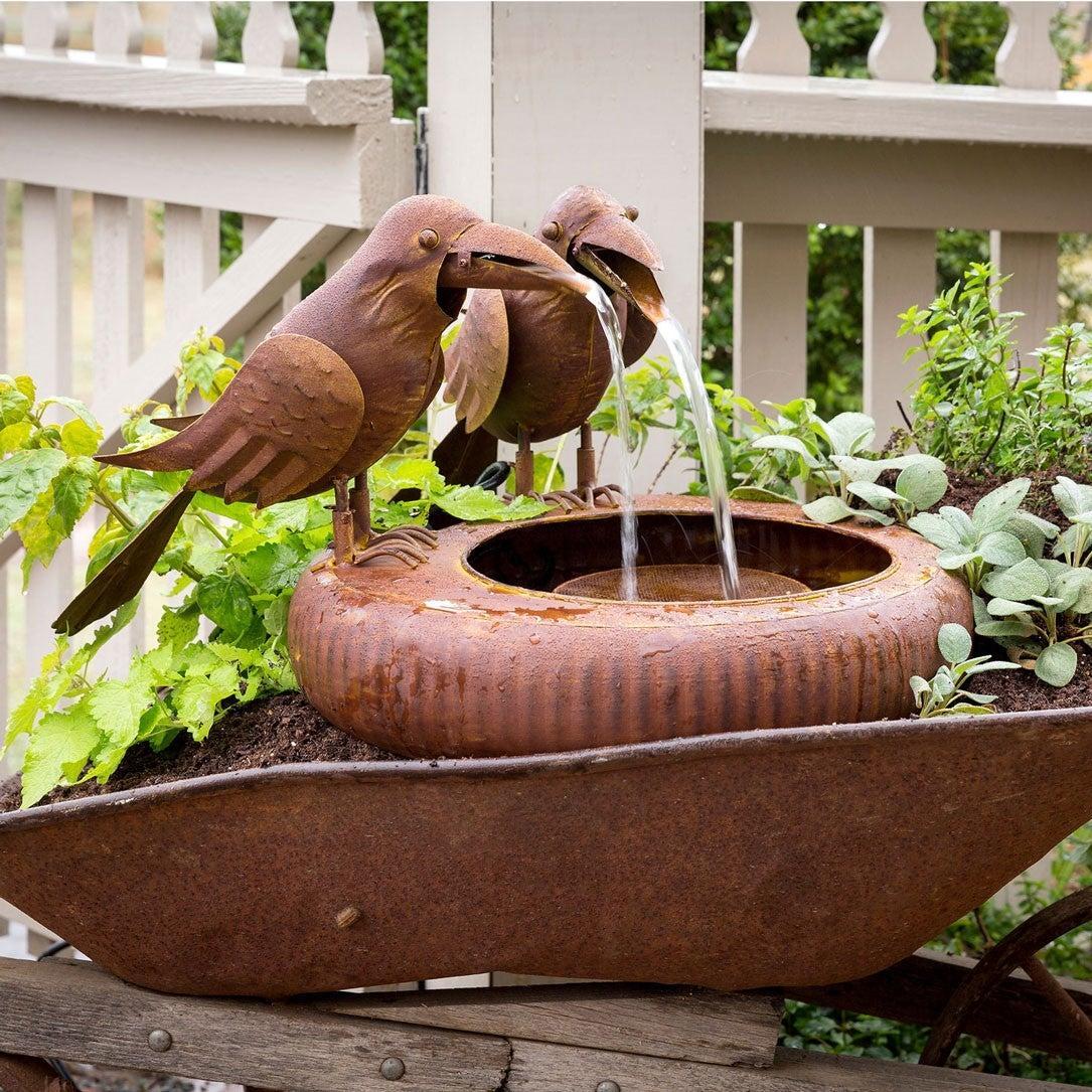 Fountain, Folk Art Crows