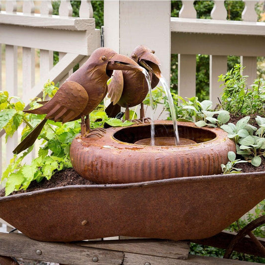Fountain, Folk Art Crows